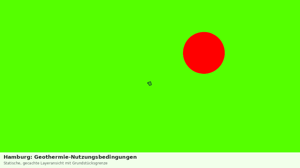 Statische Kartenansicht: Hamburg: Geothermie-Nutzungsbedingungen
