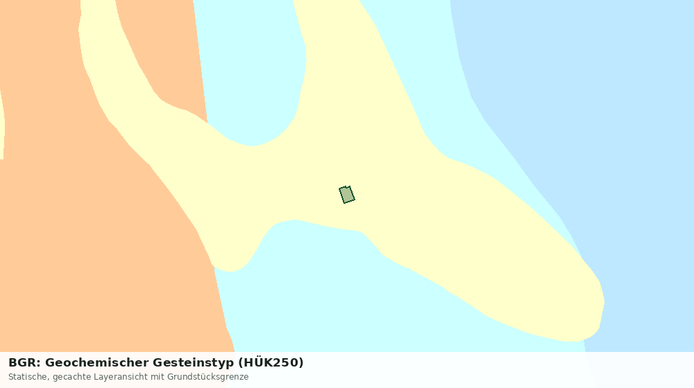 Statische Kartenansicht: BGR: Geochemischer Gesteinstyp (HÜK250)