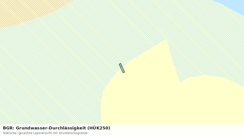 Statische Kartenansicht: BGR: Grundwasser-Durchlässigkeit (HÜK250)