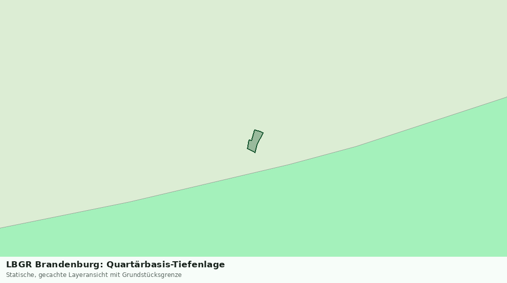 Statische Kartenansicht: LBGR Brandenburg: Quartärbasis-Tiefenlage