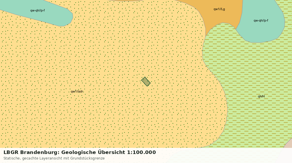 Statische Kartenansicht: LBGR Brandenburg: Geologische Übersicht 1:100.000