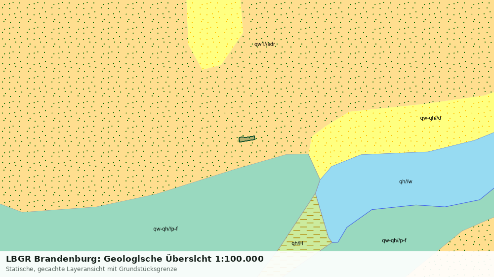 Statische Kartenansicht: LBGR Brandenburg: Geologische Übersicht 1:100.000