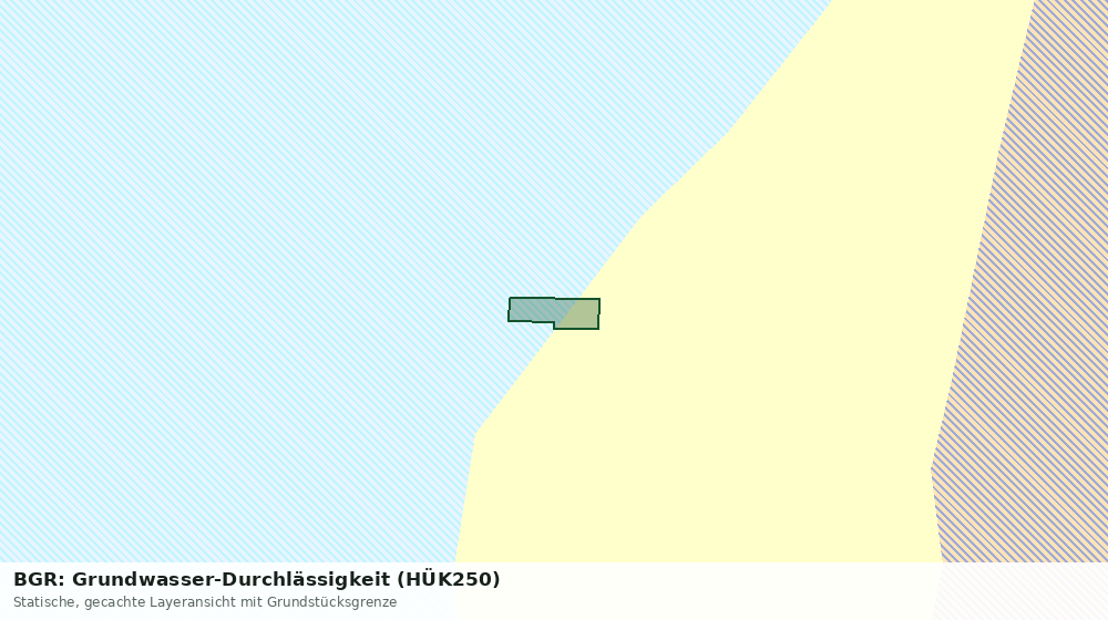 Statische Kartenansicht: BGR: Grundwasser-Durchlässigkeit (HÜK250)