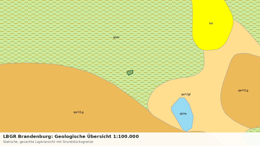 Statische Kartenansicht: LBGR Brandenburg: Geologische Übersicht 1:100.000