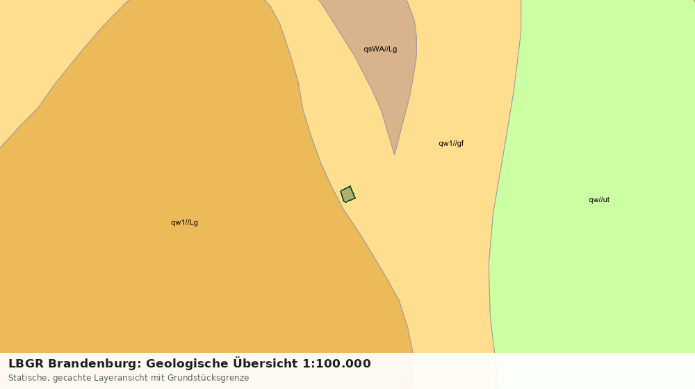 Statische Kartenansicht: LBGR Brandenburg: Geologische Übersicht 1:100.000