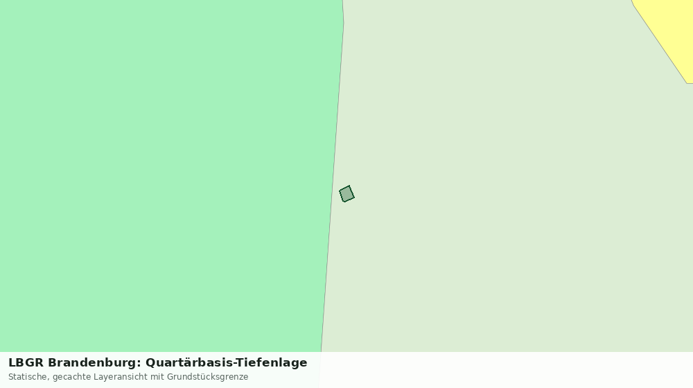 Statische Kartenansicht: LBGR Brandenburg: Quartärbasis-Tiefenlage