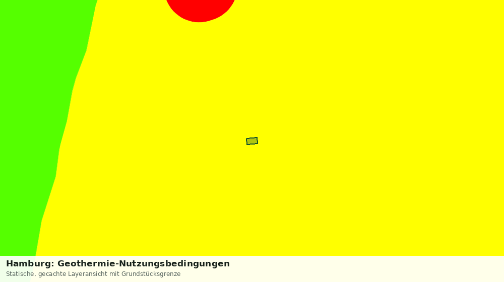 Statische Kartenansicht: Hamburg: Geothermie-Nutzungsbedingungen
