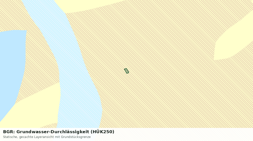 Statische Kartenansicht: BGR: Grundwasser-Durchlässigkeit (HÜK250)
