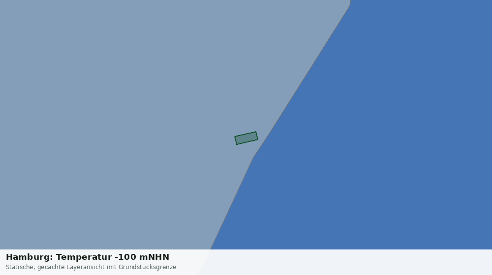 Statische Kartenansicht: Hamburg: Temperatur -100 mNHN