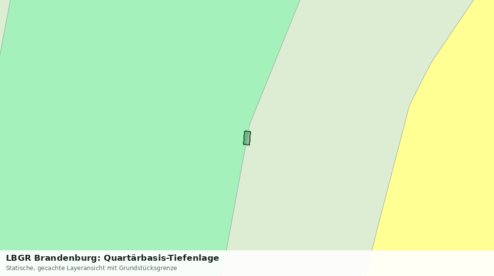 Statische Kartenansicht: LBGR Brandenburg: Quartärbasis-Tiefenlage