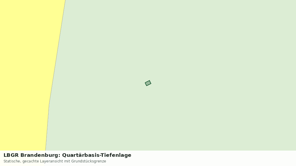 Statische Kartenansicht: LBGR Brandenburg: Quartärbasis-Tiefenlage
