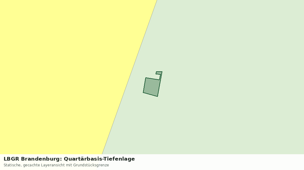 Statische Kartenansicht: LBGR Brandenburg: Quartärbasis-Tiefenlage