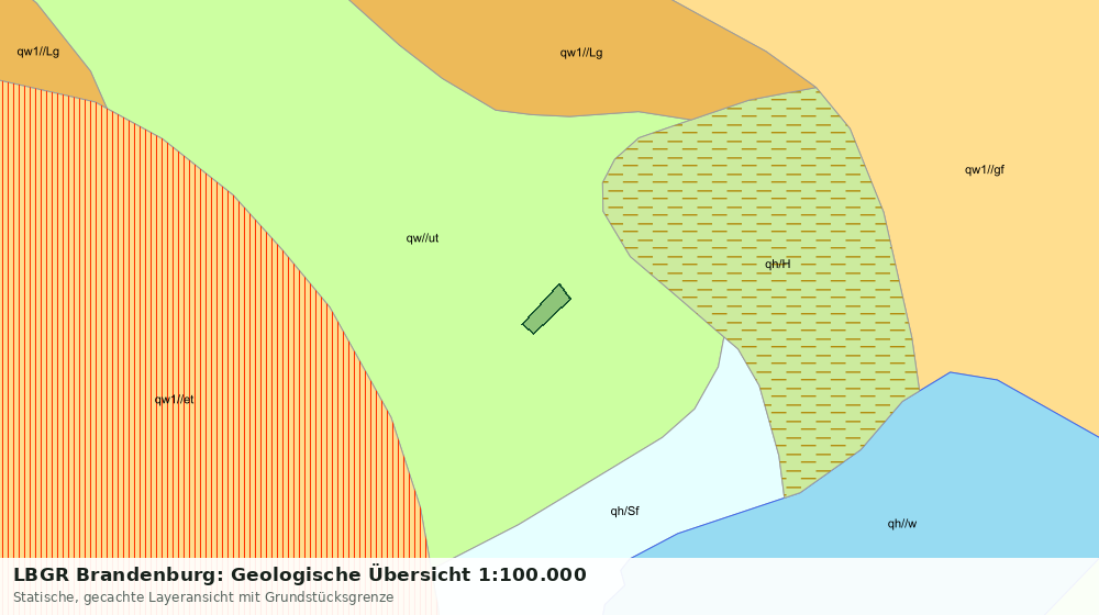 Statische Kartenansicht: LBGR Brandenburg: Geologische Übersicht 1:100.000