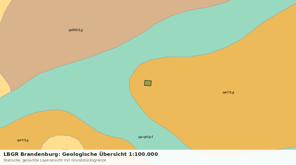 Statische Kartenansicht: LBGR Brandenburg: Geologische Übersicht 1:100.000