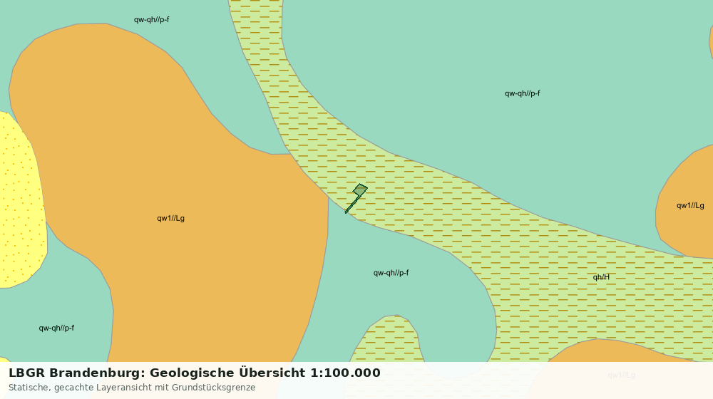 Statische Kartenansicht: LBGR Brandenburg: Geologische Übersicht 1:100.000