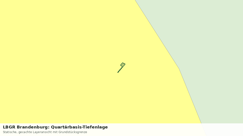 Statische Kartenansicht: LBGR Brandenburg: Quartärbasis-Tiefenlage