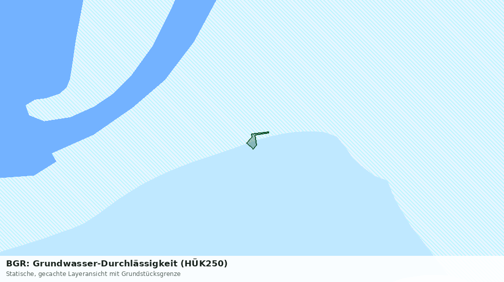 Statische Kartenansicht: BGR: Grundwasser-Durchlässigkeit (HÜK250)