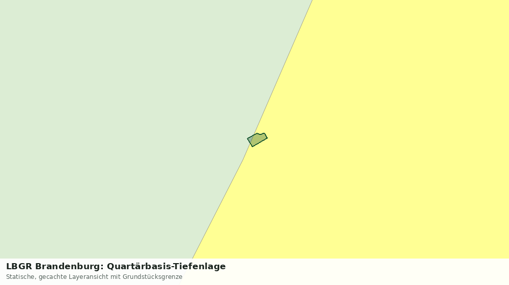 Statische Kartenansicht: LBGR Brandenburg: Quartärbasis-Tiefenlage