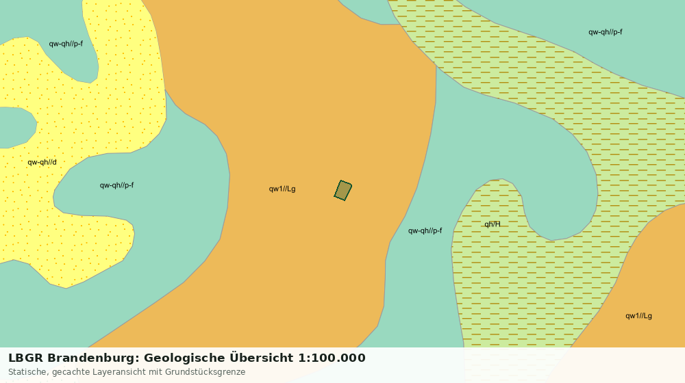 Statische Kartenansicht: LBGR Brandenburg: Geologische Übersicht 1:100.000