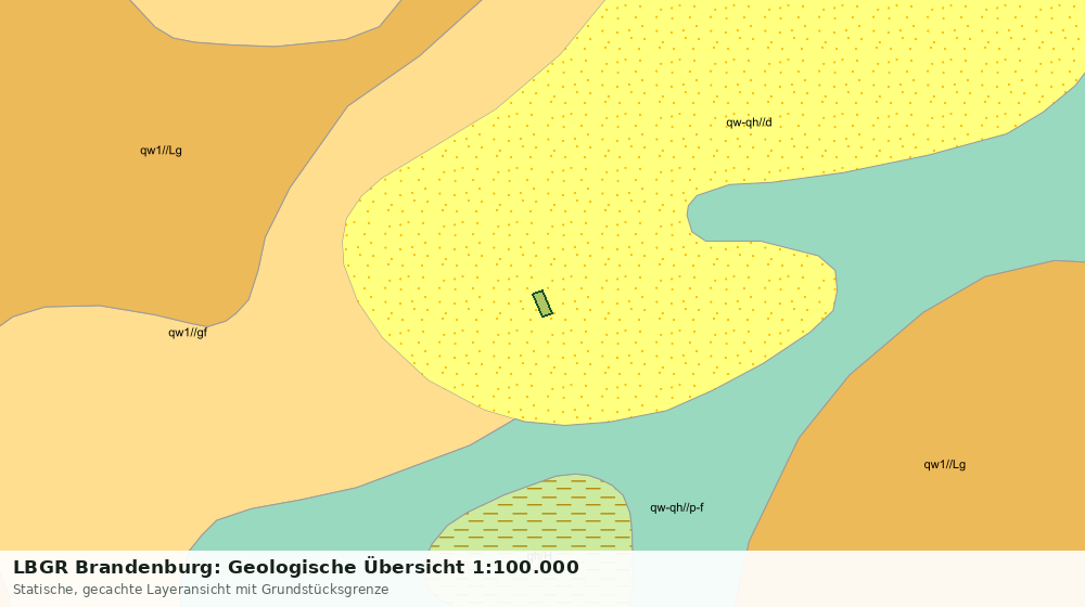 Statische Kartenansicht: LBGR Brandenburg: Geologische Übersicht 1:100.000