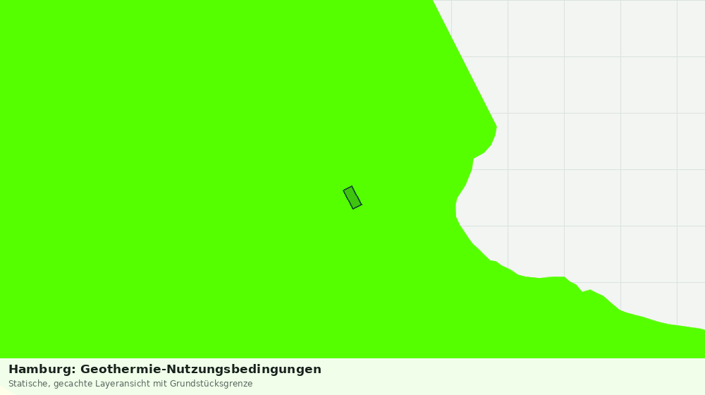 Statische Kartenansicht: Hamburg: Geothermie-Nutzungsbedingungen