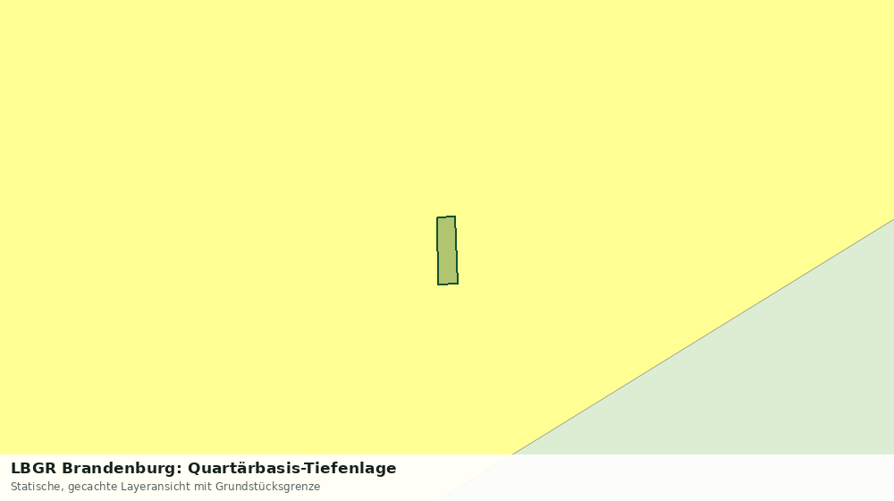 Statische Kartenansicht: LBGR Brandenburg: Quartärbasis-Tiefenlage