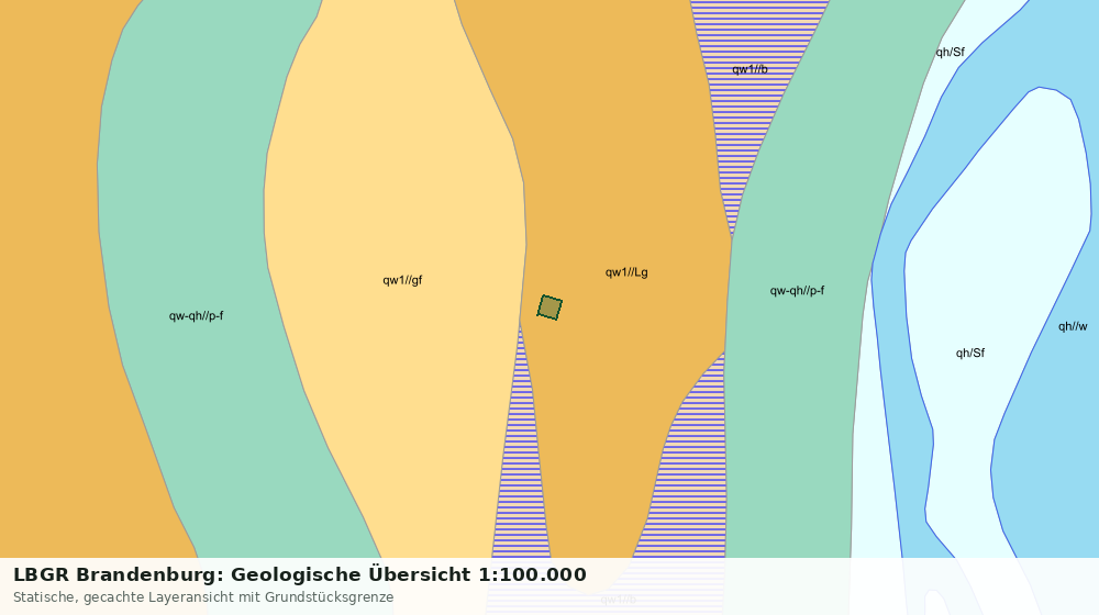 Statische Kartenansicht: LBGR Brandenburg: Geologische Übersicht 1:100.000