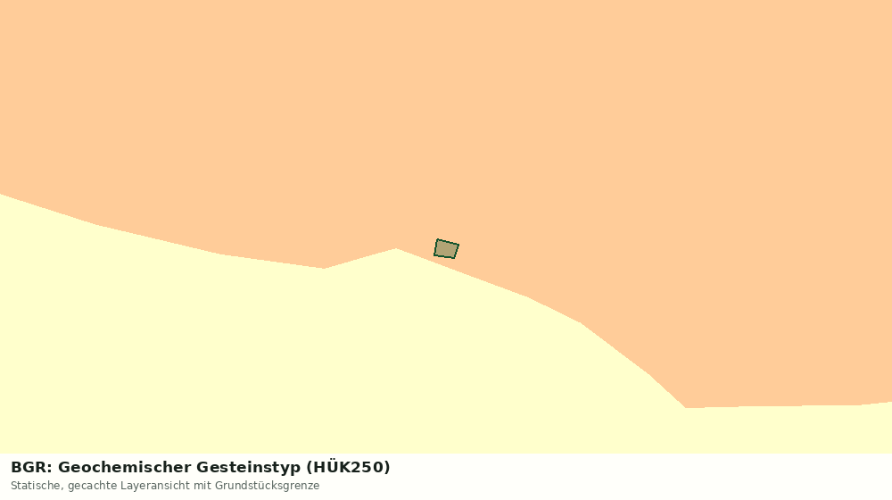 Statische Kartenansicht: BGR: Geochemischer Gesteinstyp (HÜK250)