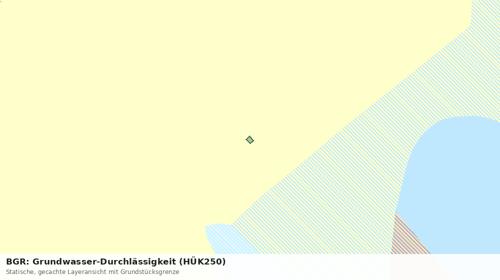 Statische Kartenansicht: BGR: Grundwasser-Durchlässigkeit (HÜK250)