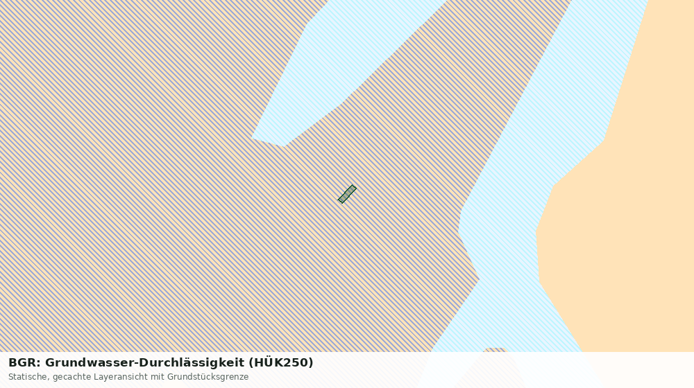 Statische Kartenansicht: BGR: Grundwasser-Durchlässigkeit (HÜK250)