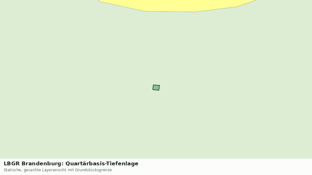 Statische Kartenansicht: LBGR Brandenburg: Quartärbasis-Tiefenlage