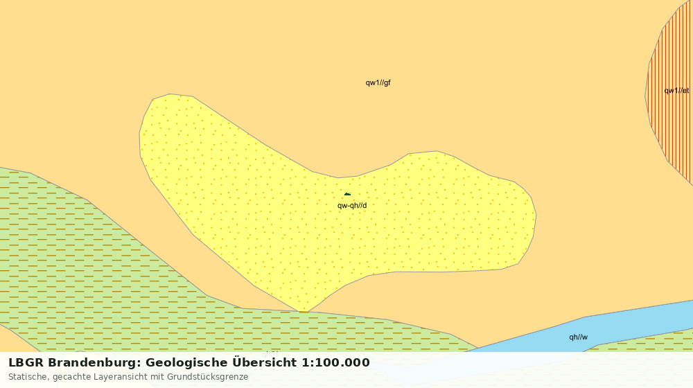 Statische Kartenansicht: LBGR Brandenburg: Geologische Übersicht 1:100.000