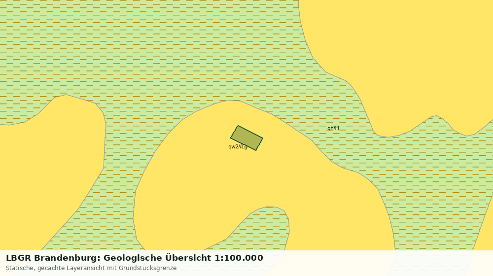 Statische Kartenansicht: LBGR Brandenburg: Geologische Übersicht 1:100.000