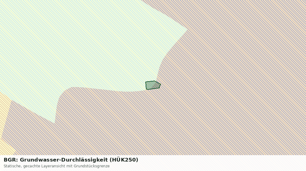 Statische Kartenansicht: BGR: Grundwasser-Durchlässigkeit (HÜK250)
