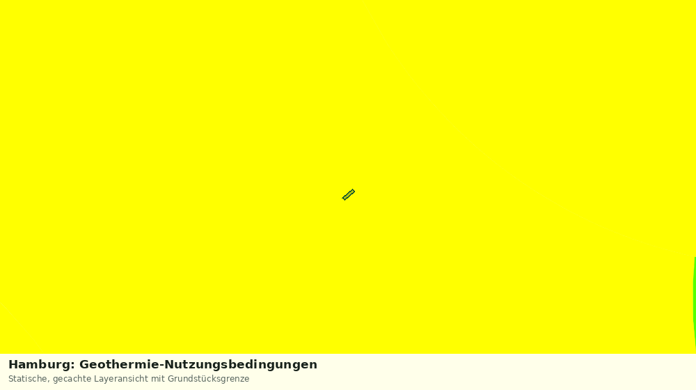 Statische Kartenansicht: Hamburg: Geothermie-Nutzungsbedingungen