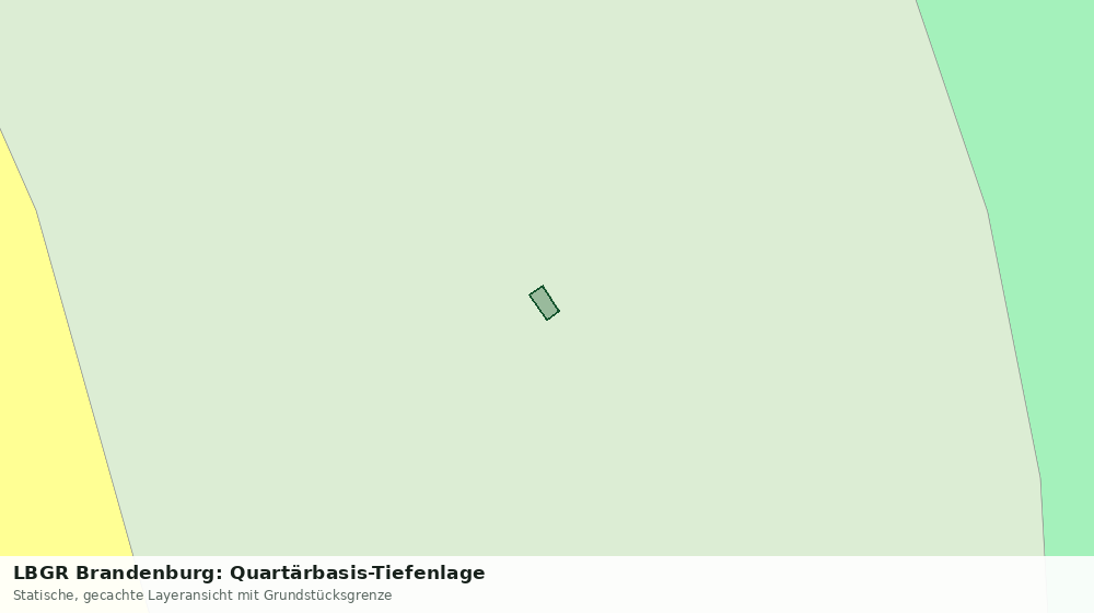Statische Kartenansicht: LBGR Brandenburg: Quartärbasis-Tiefenlage