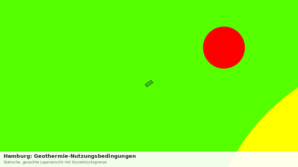 Statische Kartenansicht: Hamburg: Geothermie-Nutzungsbedingungen