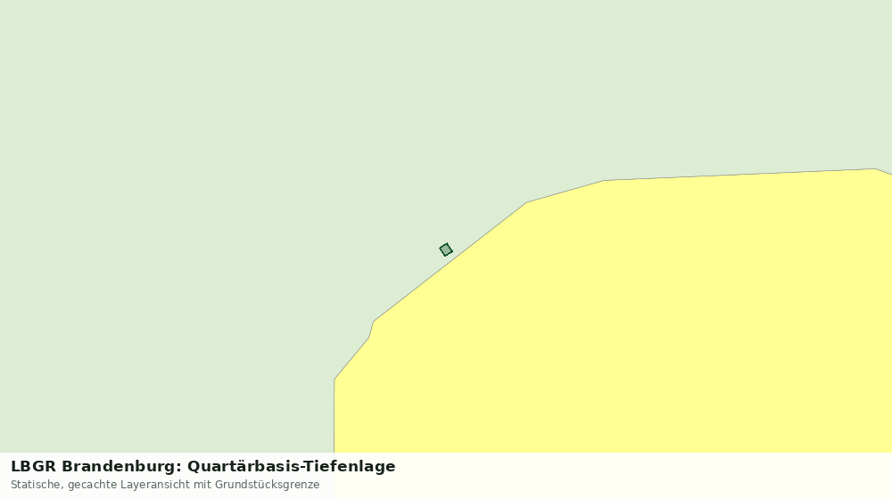 Statische Kartenansicht: LBGR Brandenburg: Quartärbasis-Tiefenlage