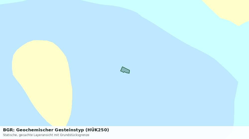 Statische Kartenansicht: BGR: Geochemischer Gesteinstyp (HÜK250)