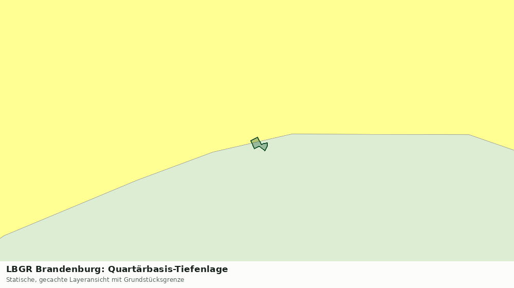 Statische Kartenansicht: LBGR Brandenburg: Quartärbasis-Tiefenlage