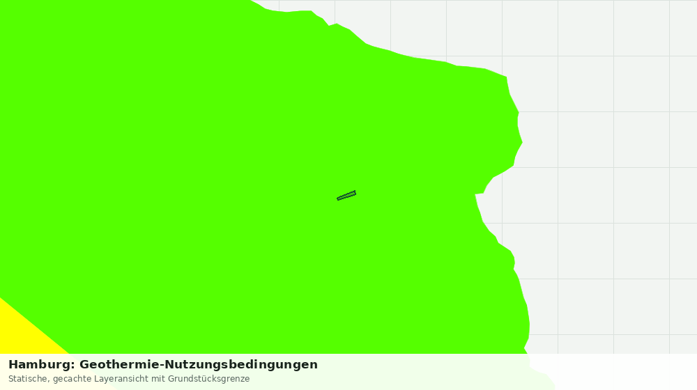 Statische Kartenansicht: Hamburg: Geothermie-Nutzungsbedingungen