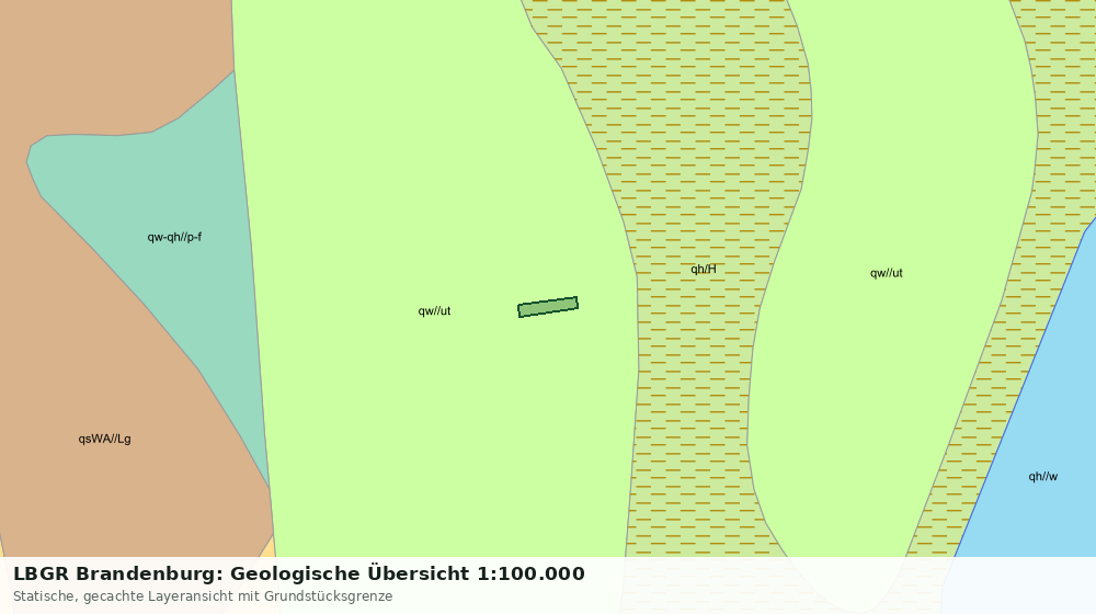 Statische Kartenansicht: LBGR Brandenburg: Geologische Übersicht 1:100.000