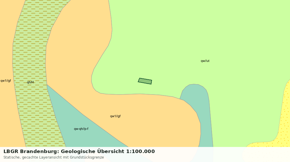 Statische Kartenansicht: LBGR Brandenburg: Geologische Übersicht 1:100.000