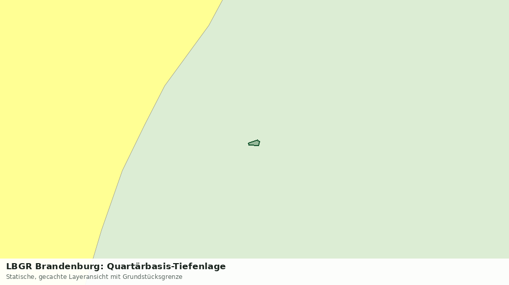 Statische Kartenansicht: LBGR Brandenburg: Quartärbasis-Tiefenlage