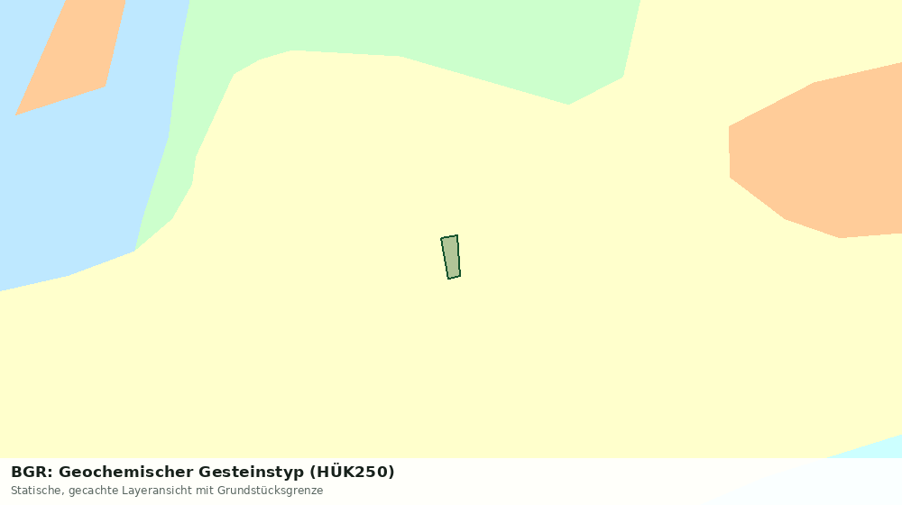 Statische Kartenansicht: BGR: Geochemischer Gesteinstyp (HÜK250)