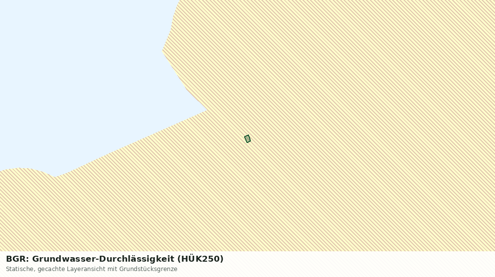 Statische Kartenansicht: BGR: Grundwasser-Durchlässigkeit (HÜK250)