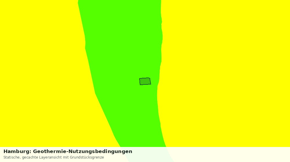 Statische Kartenansicht: Hamburg: Geothermie-Nutzungsbedingungen