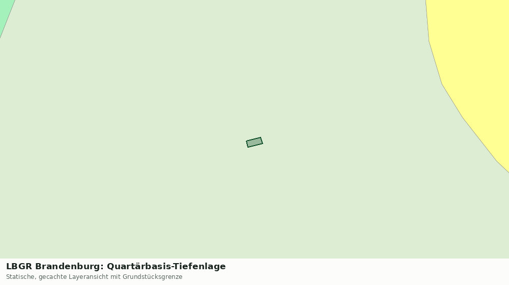 Statische Kartenansicht: LBGR Brandenburg: Quartärbasis-Tiefenlage