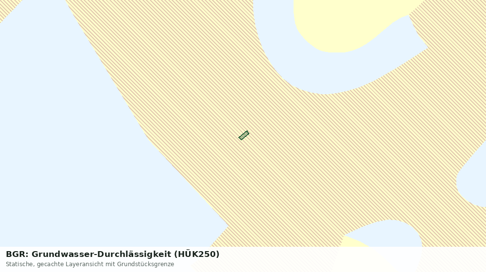 Statische Kartenansicht: BGR: Grundwasser-Durchlässigkeit (HÜK250)