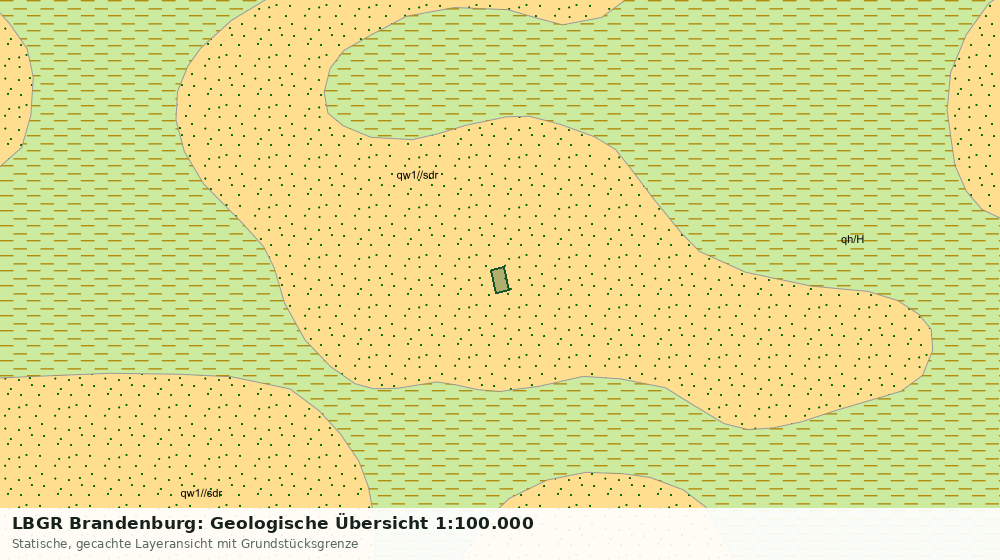 Statische Kartenansicht: LBGR Brandenburg: Geologische Übersicht 1:100.000